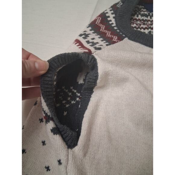 Lands' End Dog Family Holiday Sweater, Cream, Size XL Dog Sweater Bears - Picture 9 of 13